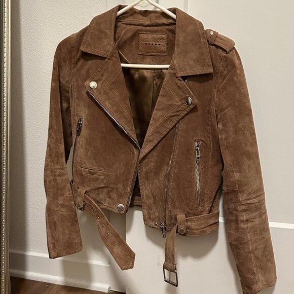 Brown Suede Women's Jacket - Picture 3 of 3